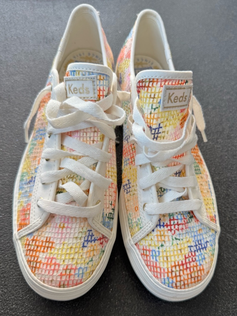 Keds Multicolor Mesh Sneakers Women’s Size 10 LowTopLace-Up Lifestyle Streetwear - Picture 5 of 9